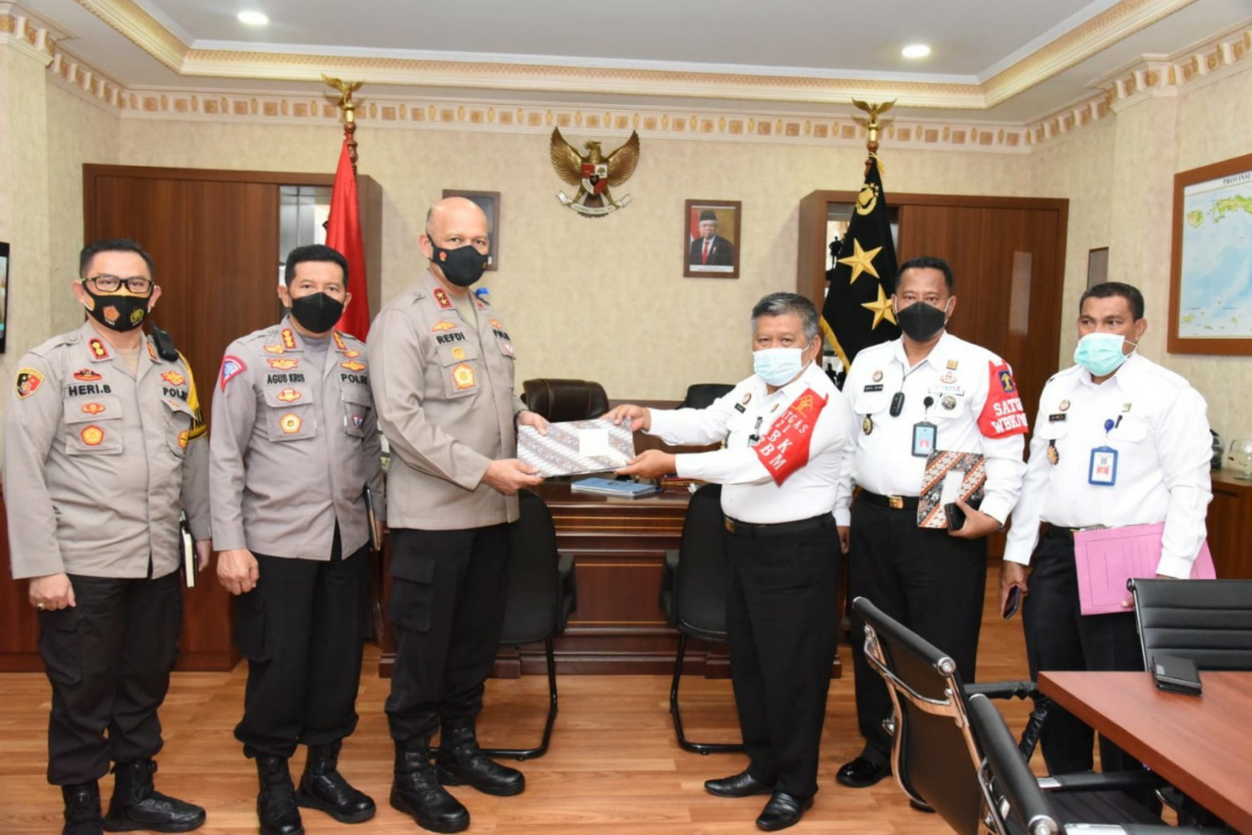 Kakanwil Kemenkumham Maluku Datangi POLDA Maluku.